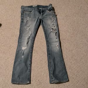 Day trip shredded jeans